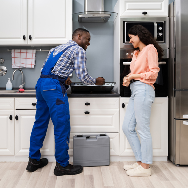 what kind of warranty do you offer on your cooktop repair services in Harveysburg